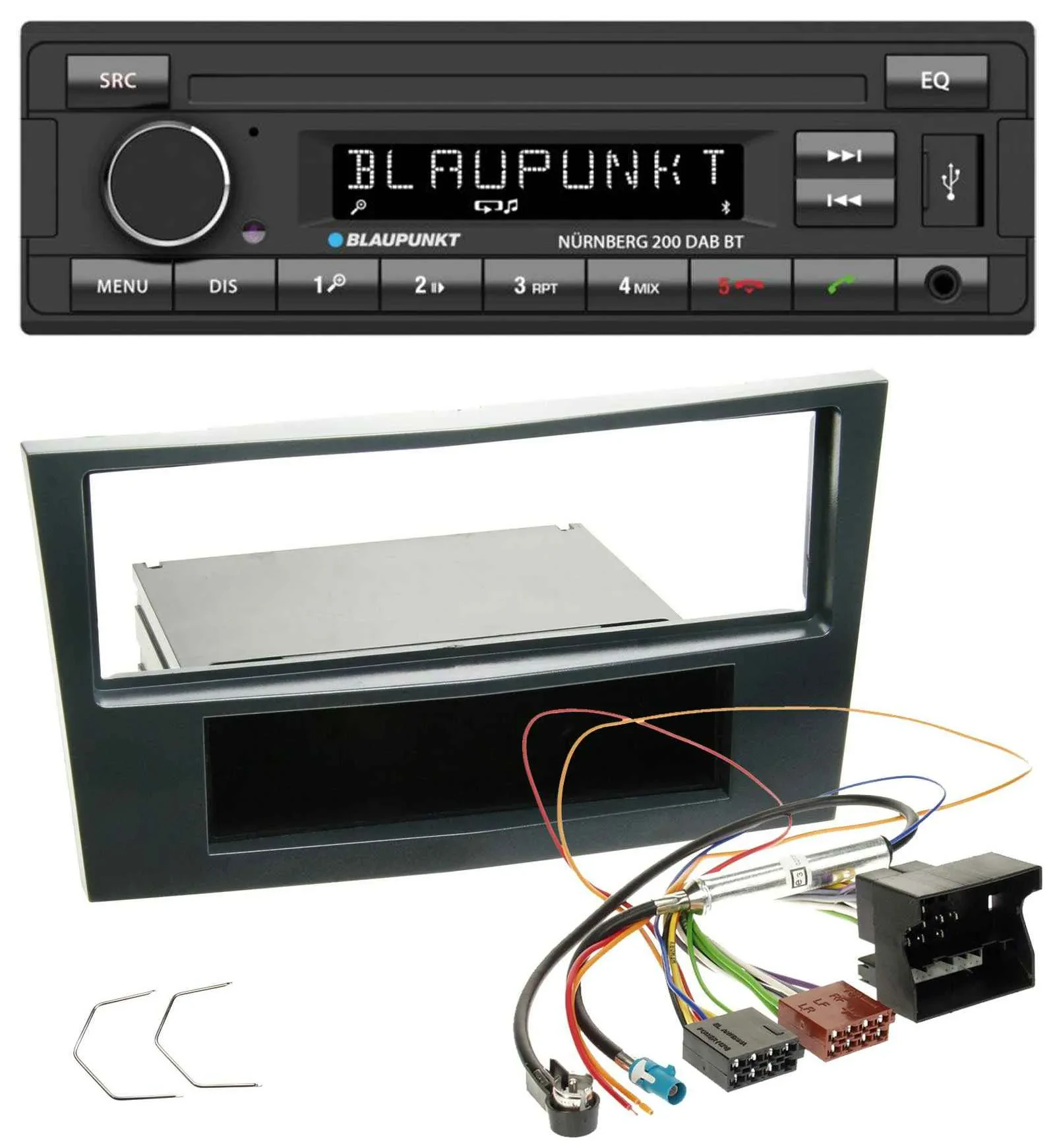 Blaupunkt USB DAB MP3 Bluetooth Autoradio für Opel Corsa D ab 2005 Stealth Schwa
