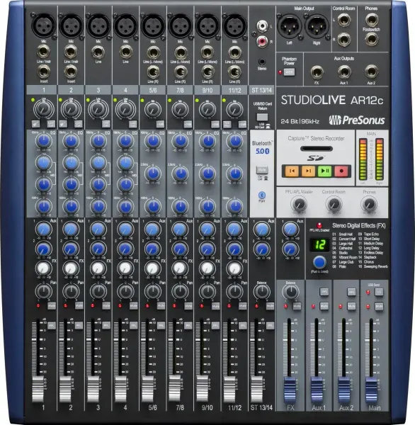 PRESONUS StudioLive SLM AR12C 12 Channel Mixer 14 Input USB Recording Interface