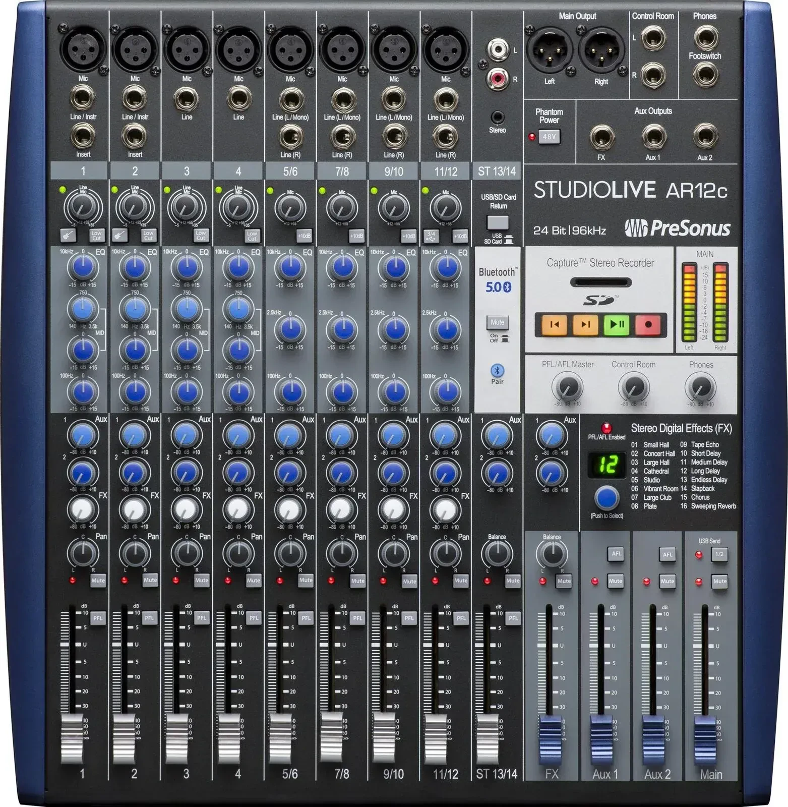 Микшер для стриминга PreSonus StudioLive SLM AR12c