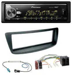 Pioneer Bluetooth USB DAB MP3 Autoradio für Citroen C1 Peugeot 107 Fakra Phantom