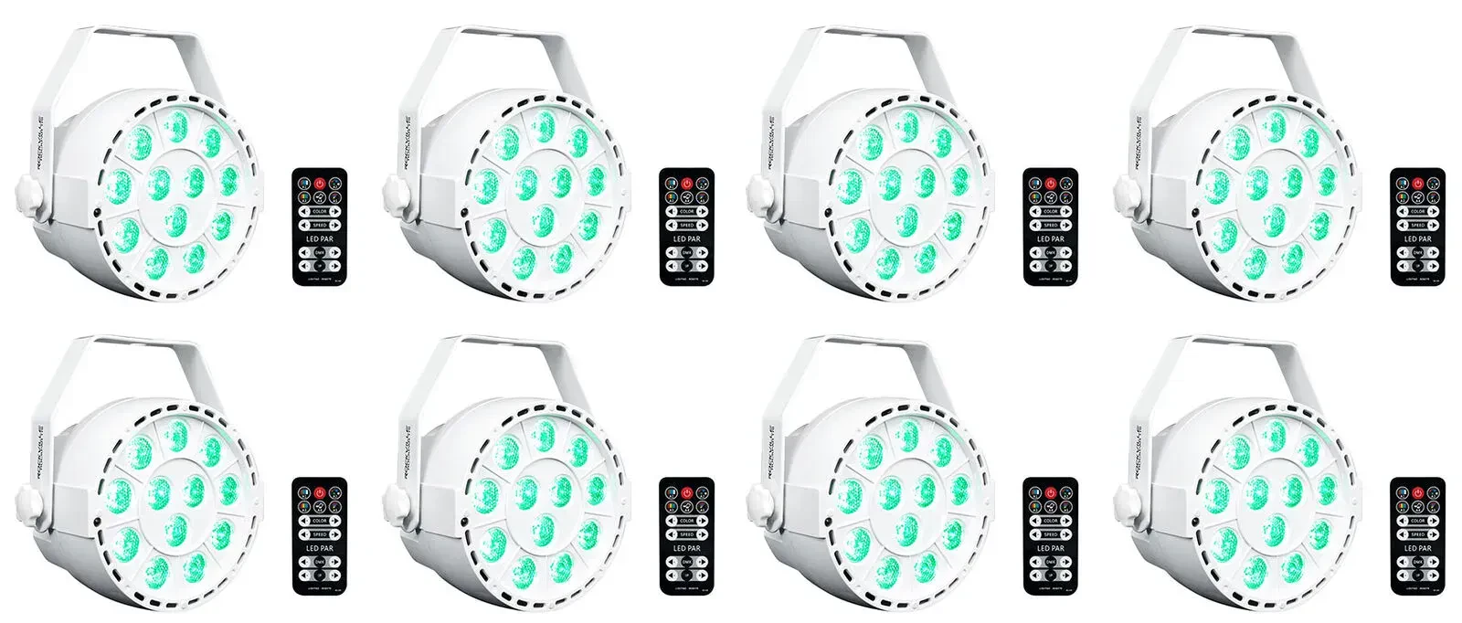 Светодиодный прибор Rockville RockPAR TRI LED RGB Compact White (8 штук)