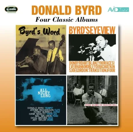 DONALD BYRD - Bird'S Eye View/ Byrd Blows On Beacon Hill/ Byrd'S Word/ All Night Long (2CD)