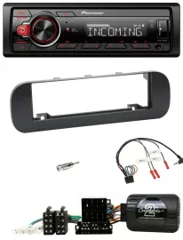 Автомагнитола Pioneer Bluetooth, USB, DAB для Fiat Panda (2012–2020), черный