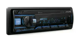 Alpine UTE-63BT Single DIN Shallow-Chassis Digital Media Receiver with Bluetooth
