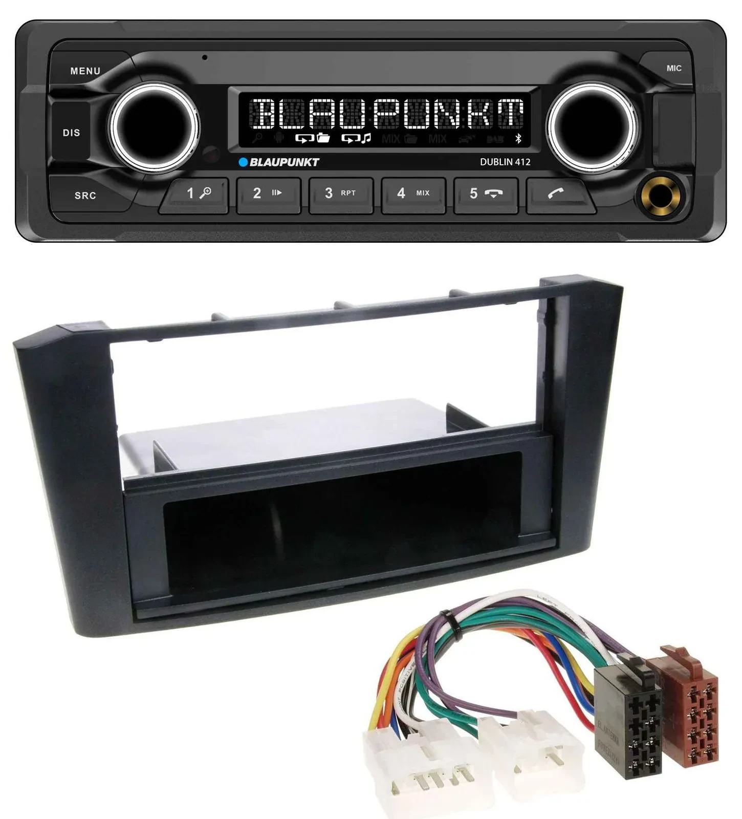 Автомагнитола для Toyota Avensis T25 (2003–2009) Blaupunkt MP3, Bluetooth, USB, AUX