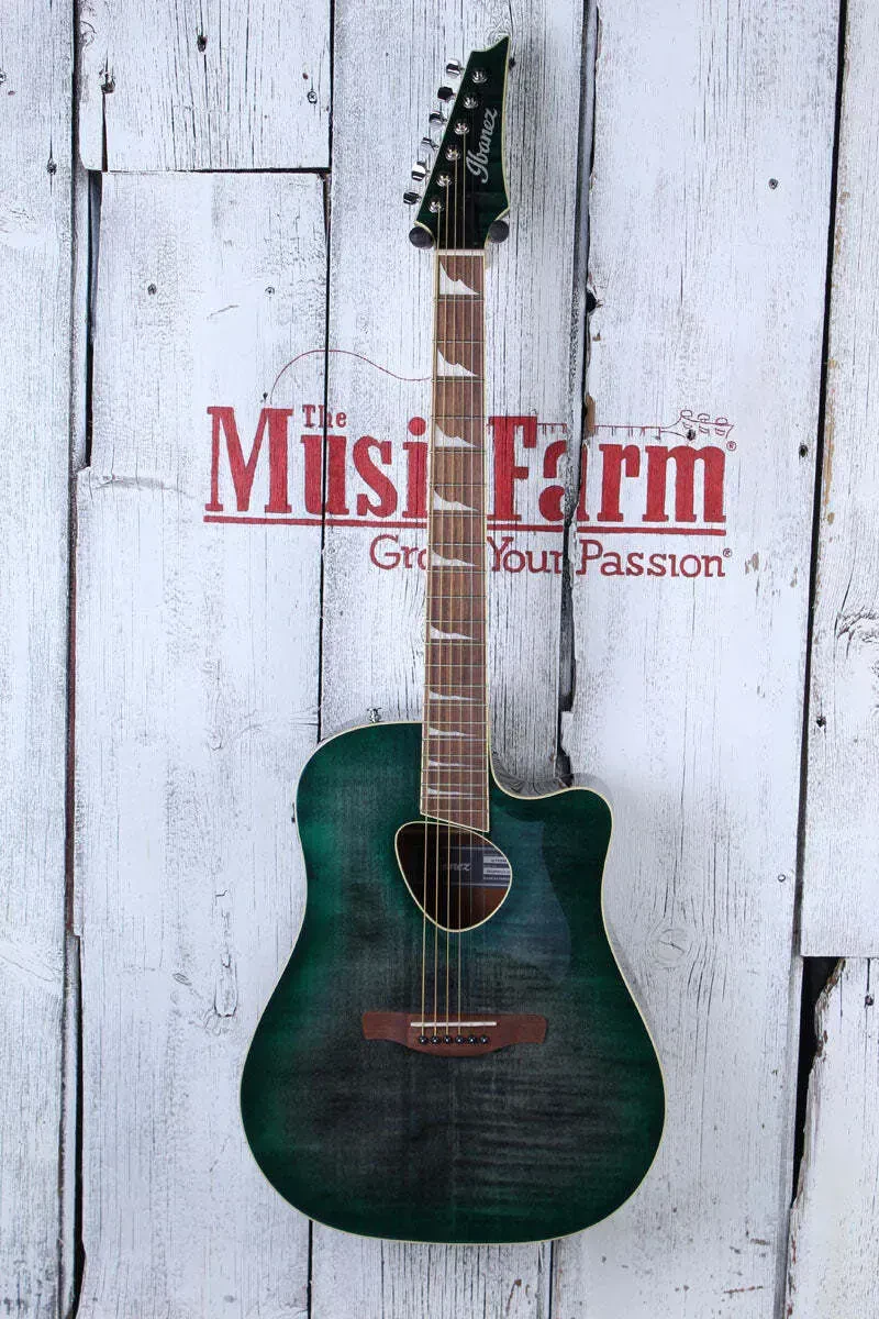 Электроакустическая гитара Ibanez ALT30FM Altstar Emerald Doom Burst