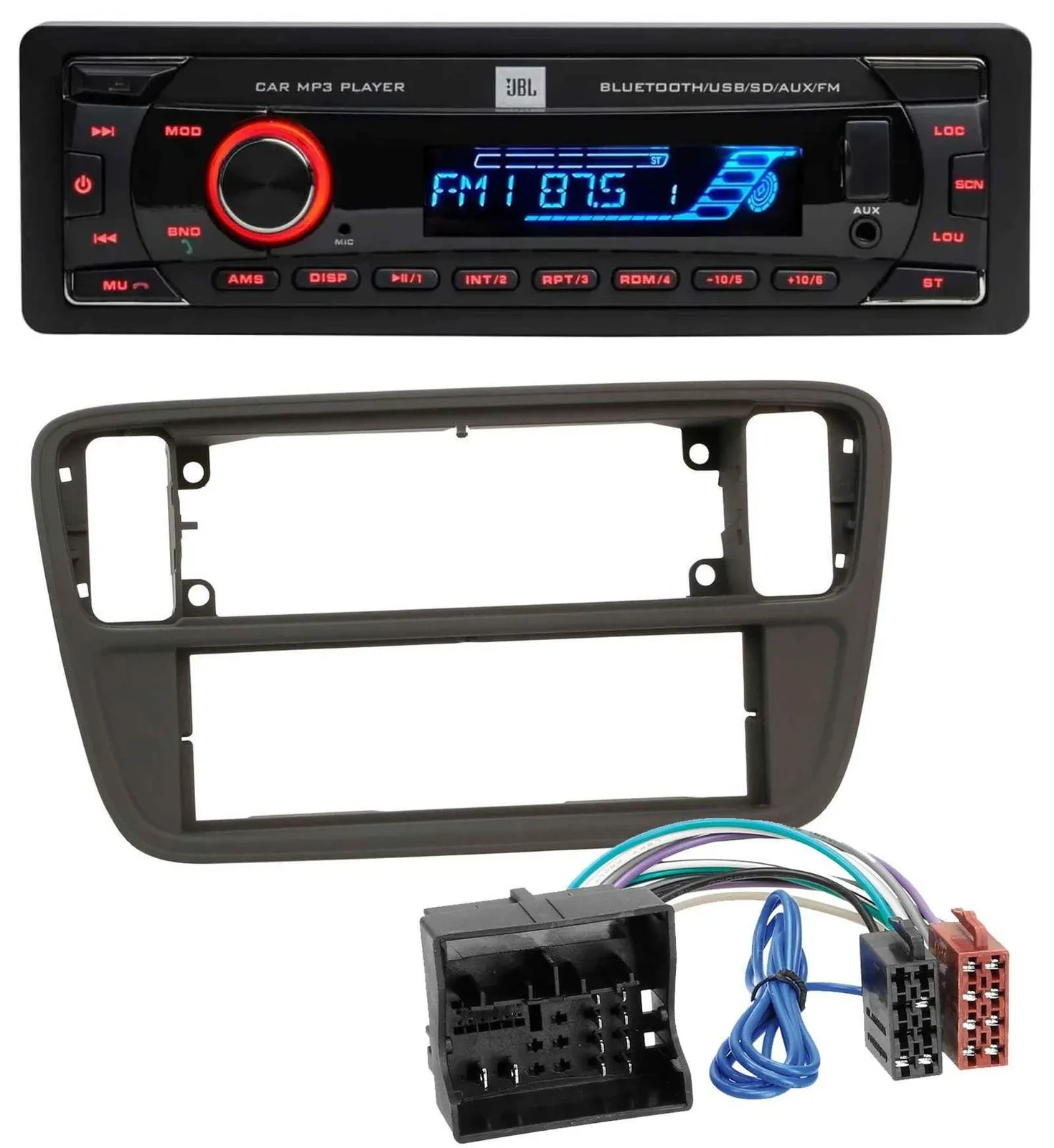 JBL AUX MP3 USB Bluetooth SD Autoradio für Seat Mii (ab 2011)
