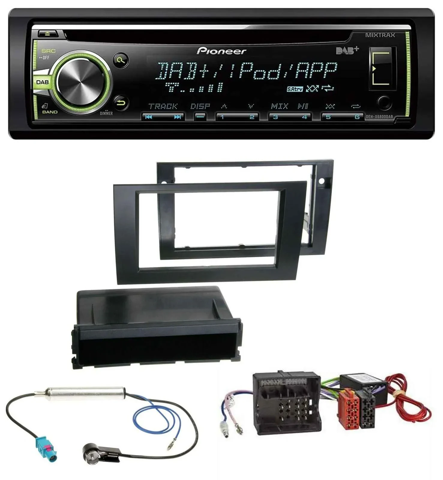 Pioneer DAB USB MP3 AUX CD Autoradio für Audi A4 B7 04-08 Symphony Aktivsystem M
