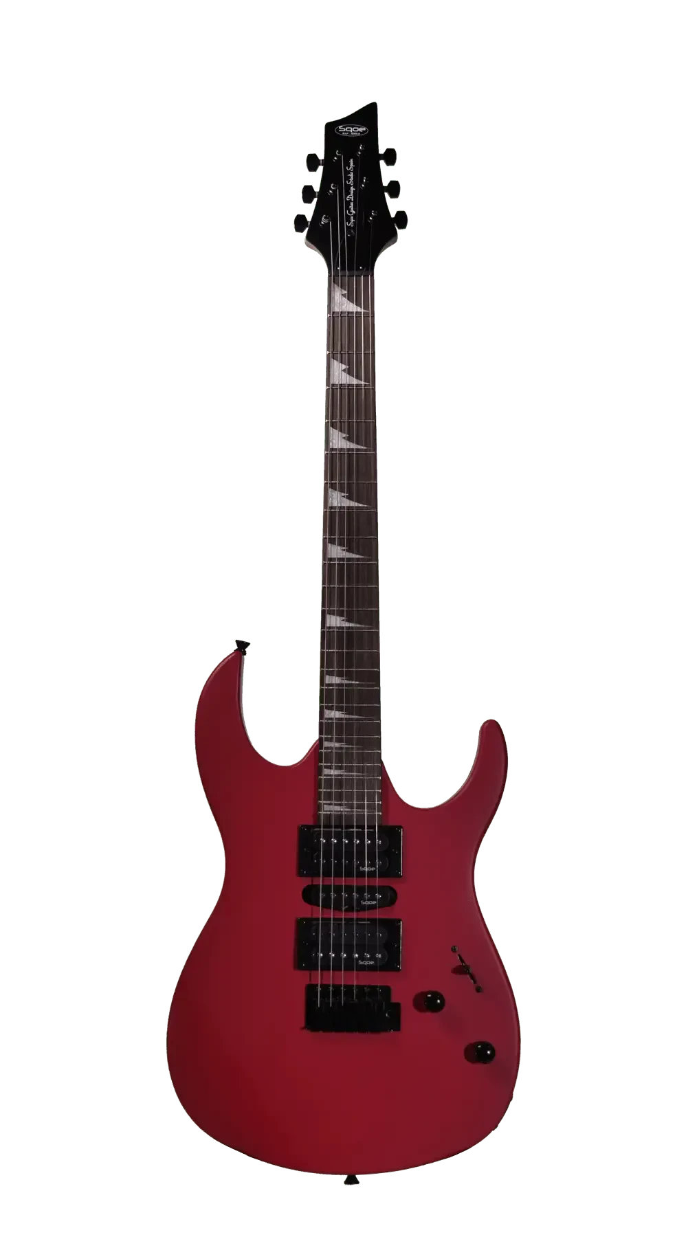 Электрогитара SQOE SEIB370 Superstrat HSH Matte Red