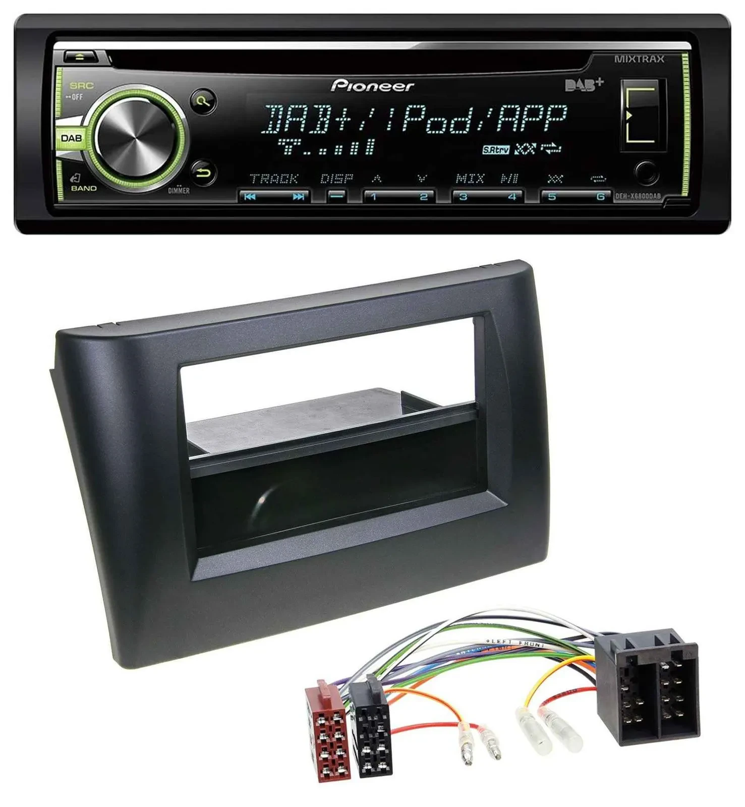 Pioneer DAB USB MP3 AUX CD Autoradio für Fiat Stilo 192 01-08 Ablagefach