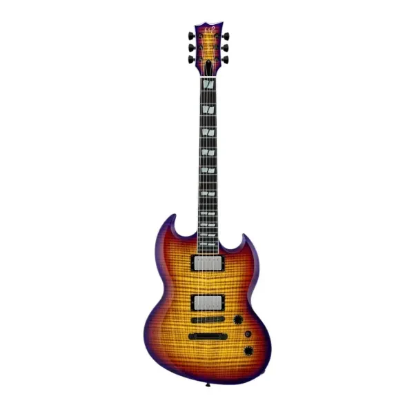 ESP USA Viper 6 String Right Handed Lynch Burst Electric Guitar with Case