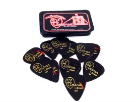 D'Andrea 351 Shape Extra Heavy Shell Guitar Picks - 12 Pack with Collectible Tin