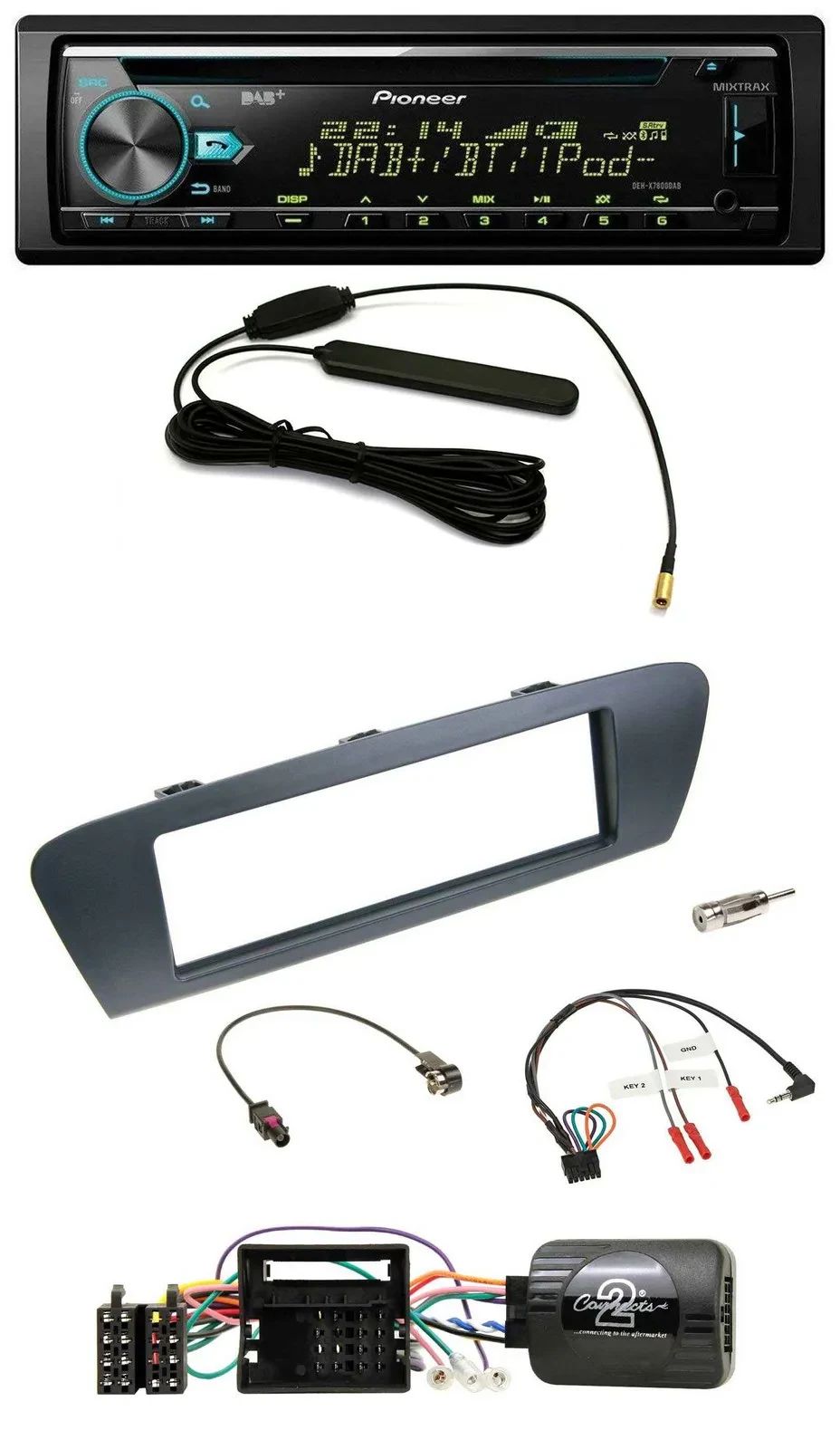 Автомагнитола для Renault Grand Scenic/Scenic (с 2009) Pioneer CD/MP3, DAB, USB, поддержка управления на руле