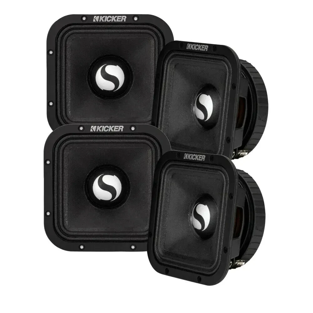 Среднечастотный динамик Kicker 49ST7MR4 ST Series 7" квадратный 1000W RMS (набор, 2 пары)