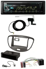 Pioneer MP3 AUX CD USB DAB Autoradio für Hyundai i10 2008-2013 dunkelsilber