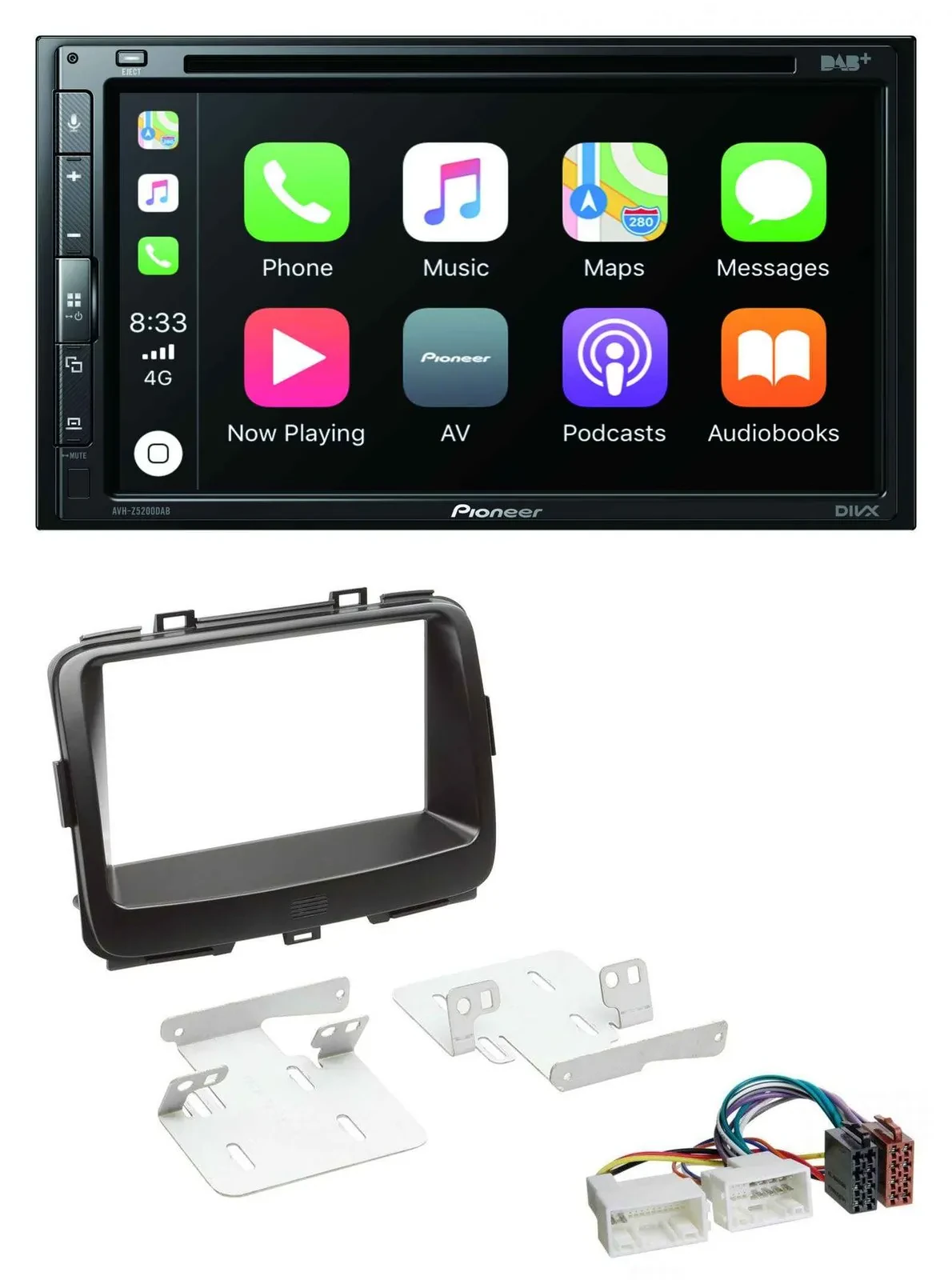 Pioneer DVD 2DIN MP3 DAB Bluetooth USB Autoradio für Kia Carens 4 RP ab 2013