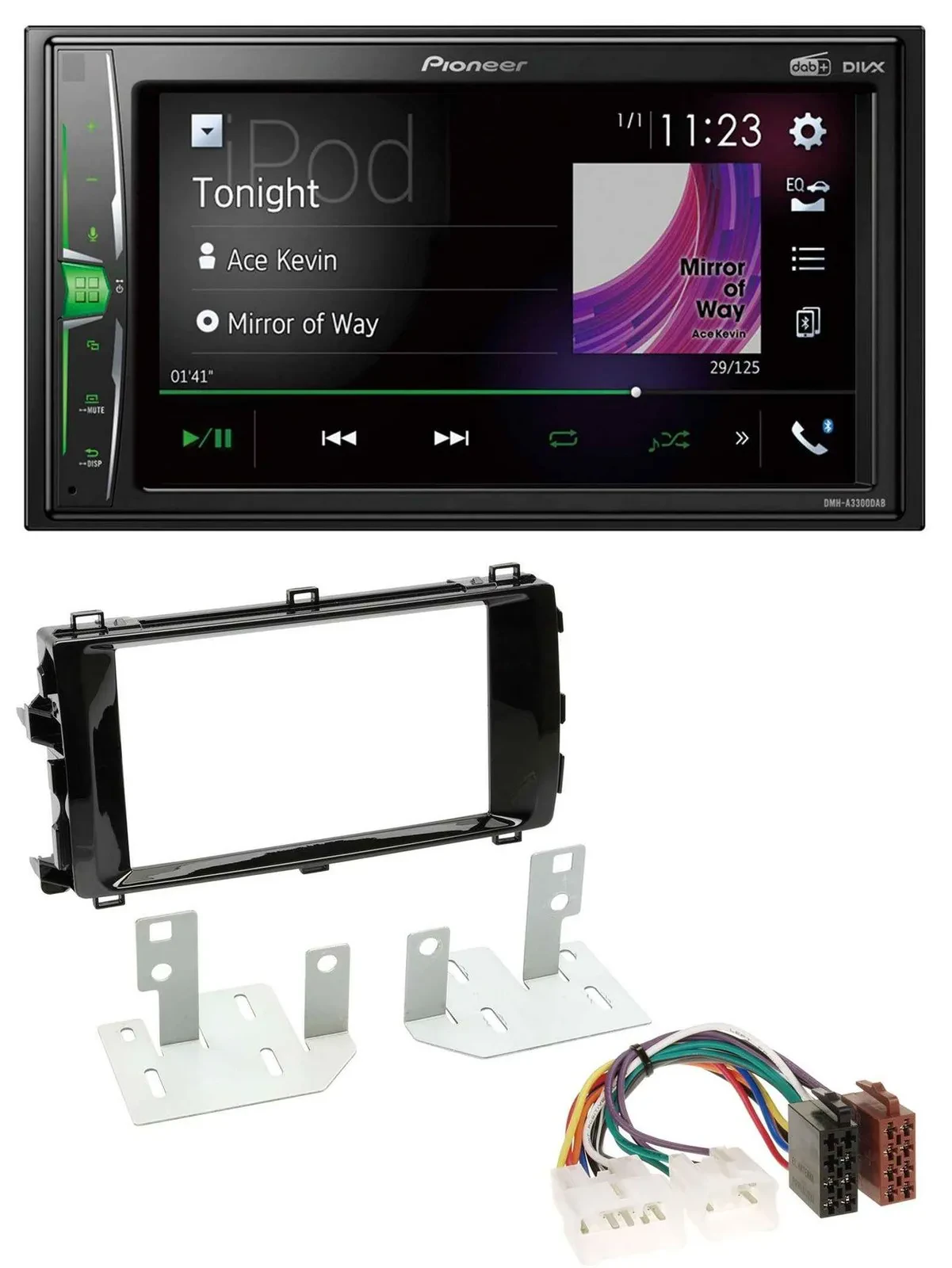 Автомагнитола Pioneer 2-DIN MP3 DAB USB Bluetooth для Toyota Auris (с 2013)