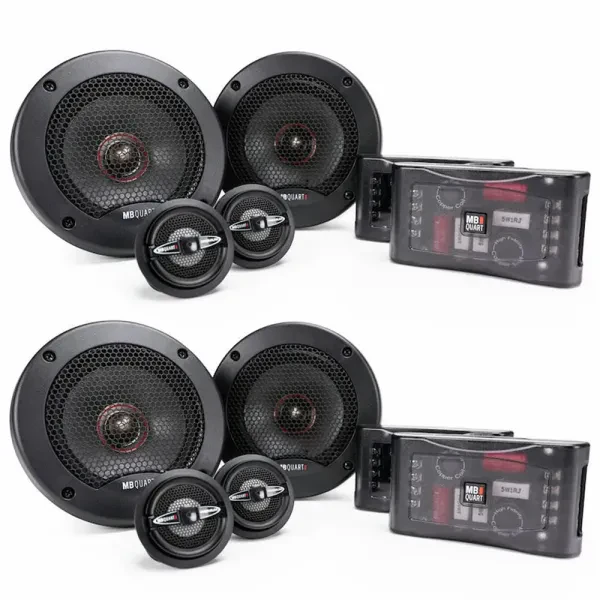 2-Pairs MB QUART PS1-213 240W RMS 5.25" 2-Way Component Speaker