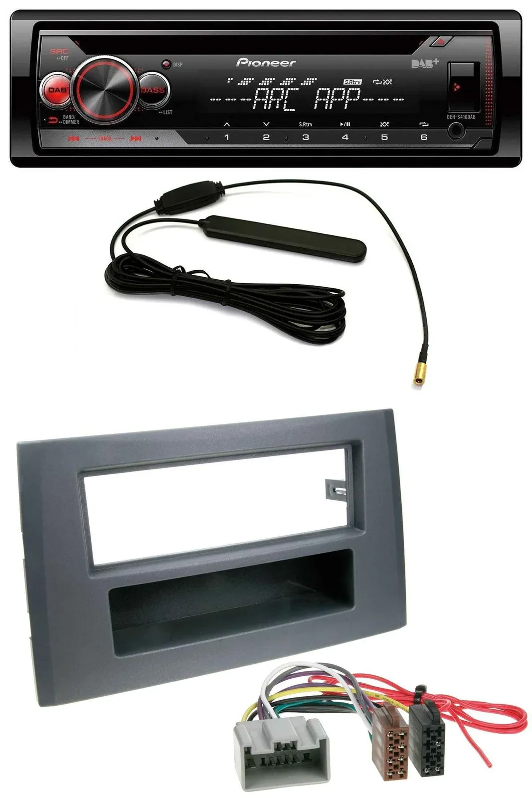 Pioneer CD USB AUX DAB MP3 Autoradio für Volvo XC90 (14 Pin, 2002-2014)