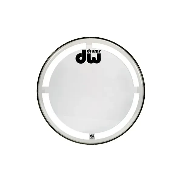 DW Coated Clear Bass Drum Head 24 in.
