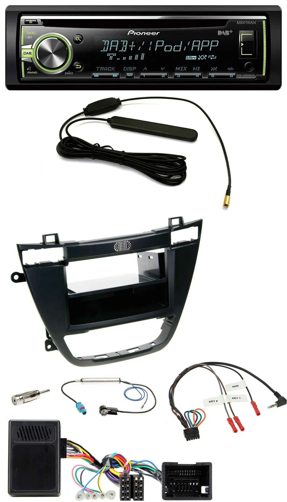 Автомагнитола для Opel Insignia (с 2008) Pioneer CD/MP3, USB, DAB, черный