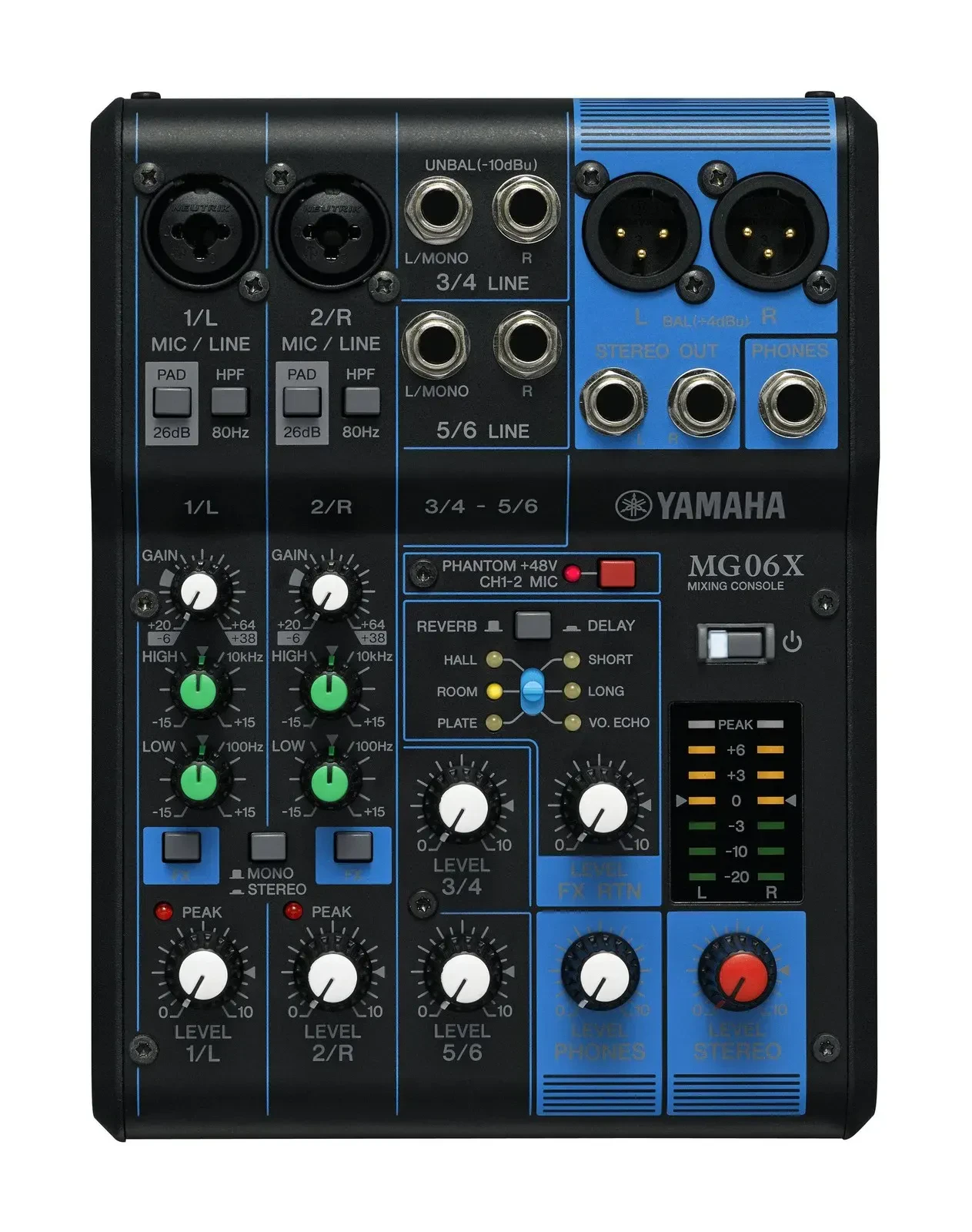 Yamaha MG06X 6 Channel Mixer with SPX Effects