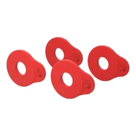 Planet Waves PW-FLSB-04RD Flex Lock Strap Block  резиновые стреплоки, цвет красный, 4 шт. в упаковке