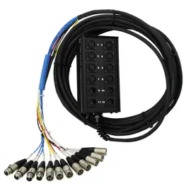 Pro Co Sound StageMaster SMA 12 Channel Snake Stagebox to Fanout, 8x Send + 4x X