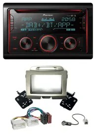 Pioneer 2DIN DAB MP3 Bluetooth USB CD Autoradio für Kia Sportage 3 SL 10-15 silb