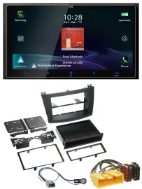 JVC USB Bluetooth 2DIN DAB MP3 Autoradio für Mazda 3 (2009-2013)