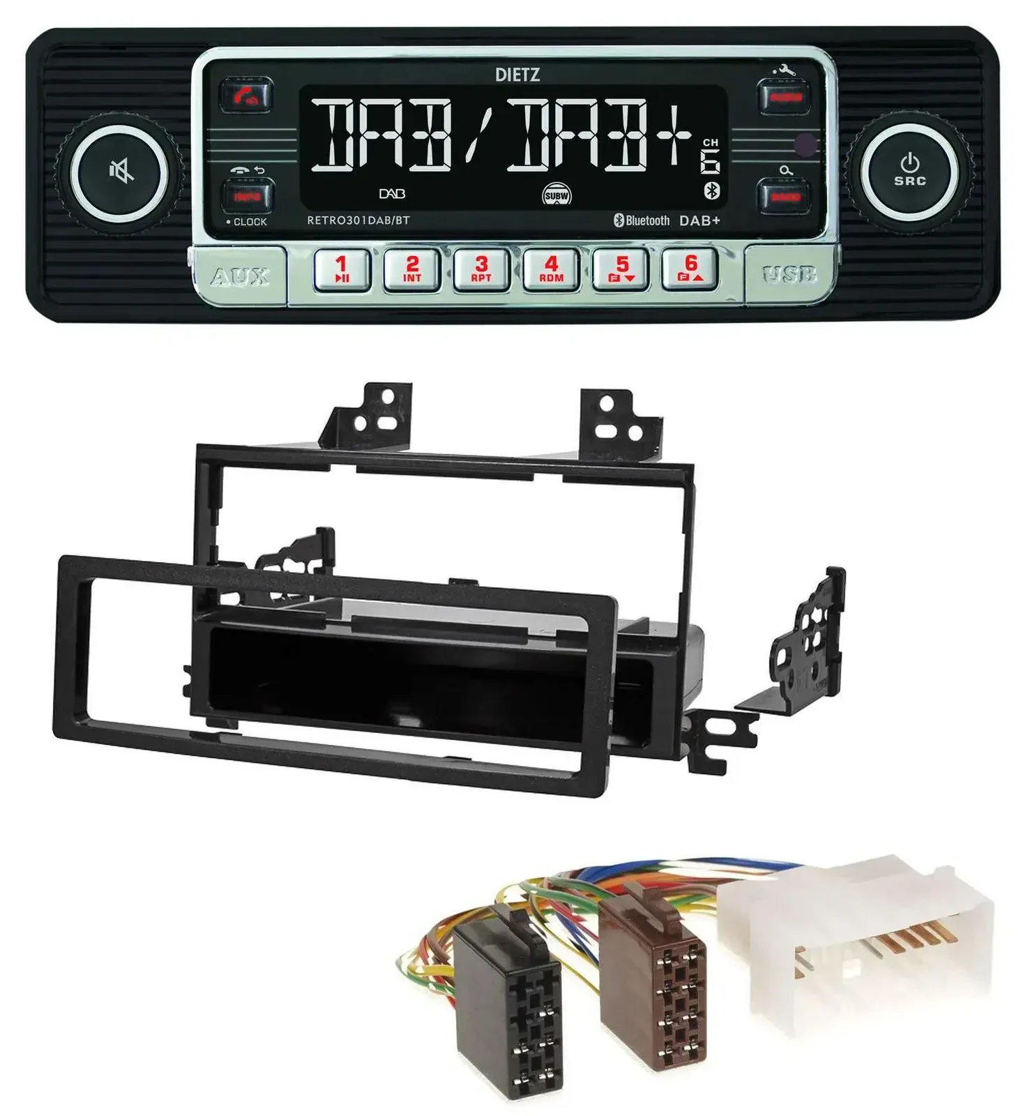 Dietz USB DAB MP3 Bluetooth Autoradio für Kia Rio Hyundai Accent 2006-2011