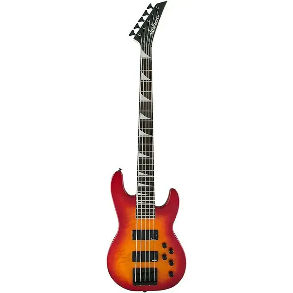 Бас-гитара Jackson JS Concert Bass JS3VQ 5-String Cherry Burst