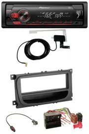 Pioneer 1DIN USB DAB MP3 AUX Autoradio für Ford Mondeo S-Max 07-14 Ablagefach sc