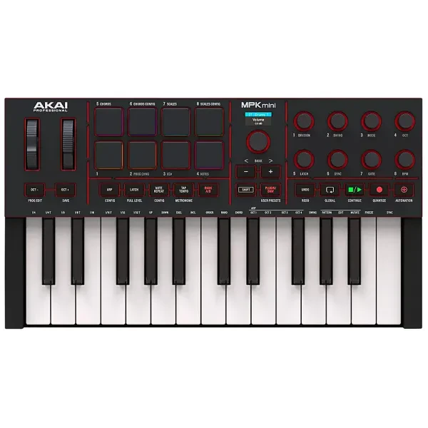 AKAI MPK mini MK4 MIDIキーボード Akai Professional MPK Mini MK4 25-Key черный купить в SKIFMUSIC