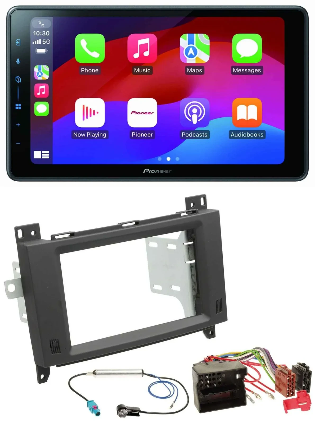 Pioneer Bluetooth 2DIN USB MP3 DAB Autoradio für Mercedes Vito Viano 06-14 Rubbe