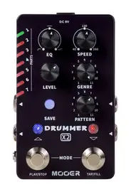 Педаль эффектов для электрогитары Mooer Drummer X2 Drum Machine