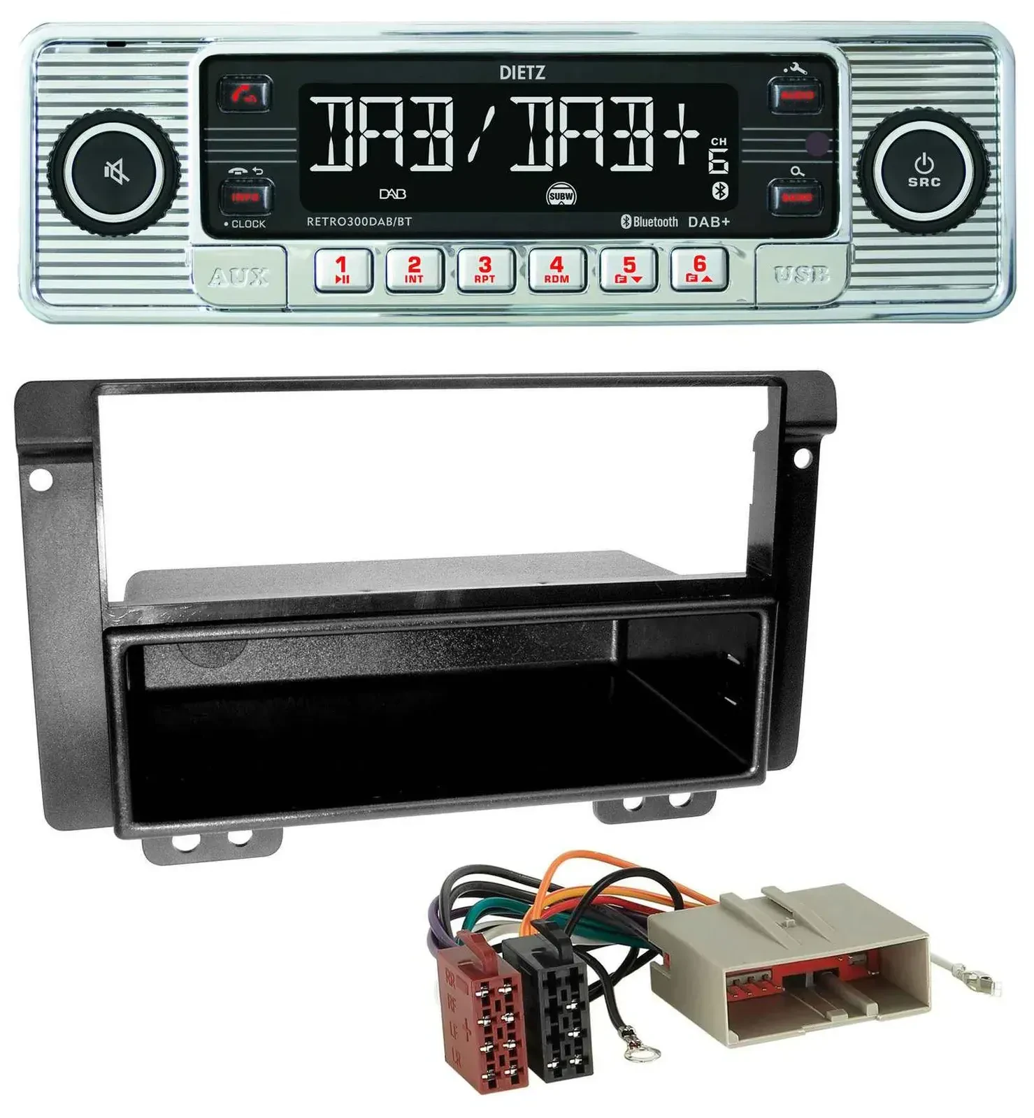 Dietz Bluetooth MP3 DAB USB Autoradio für Landrover Freelander 2004-2007