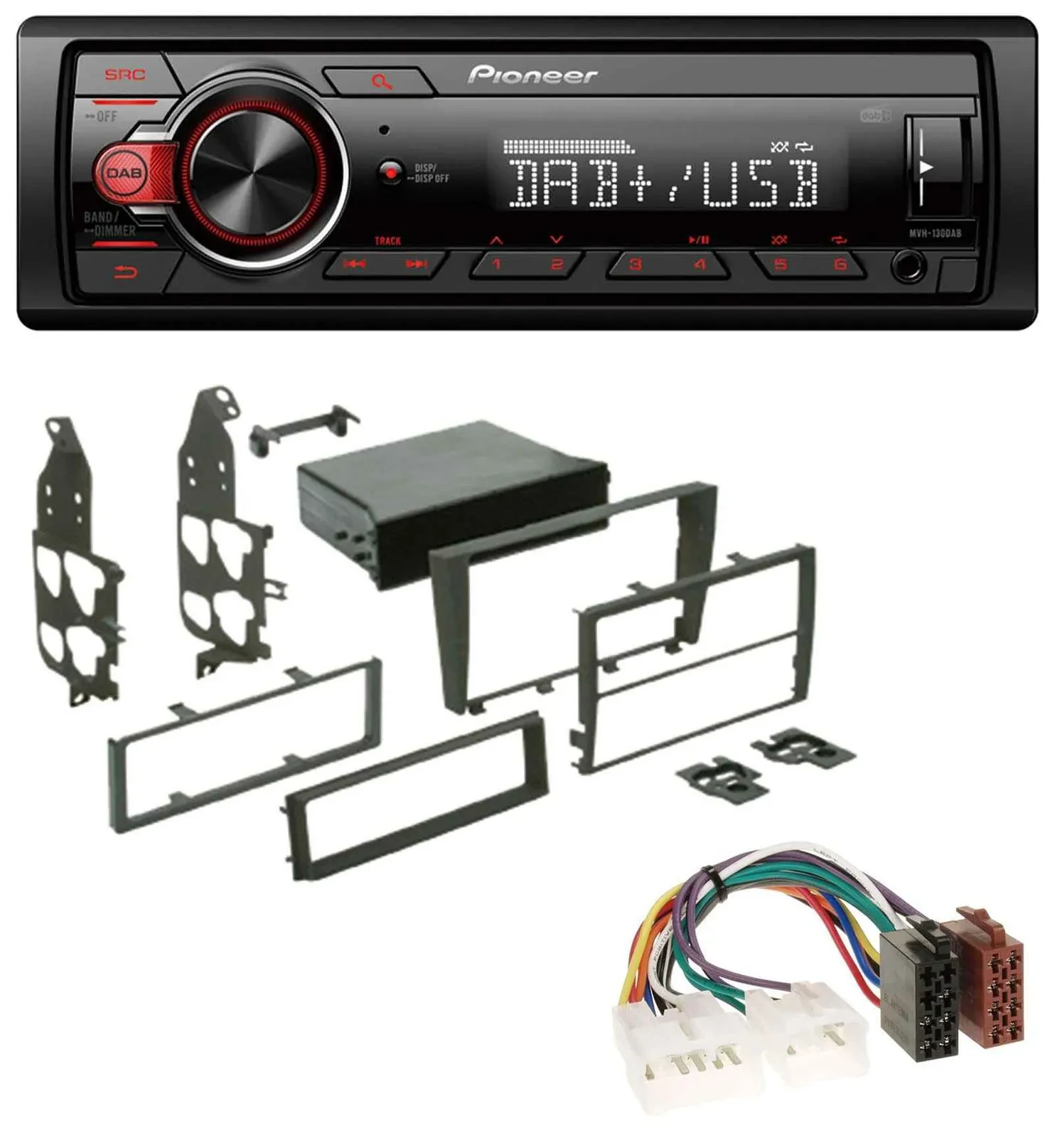 Автомагнитола для Lexus IS 300 (XE1, 2001-2005) Pioneer MP3 1DIN DAB USB AUX
