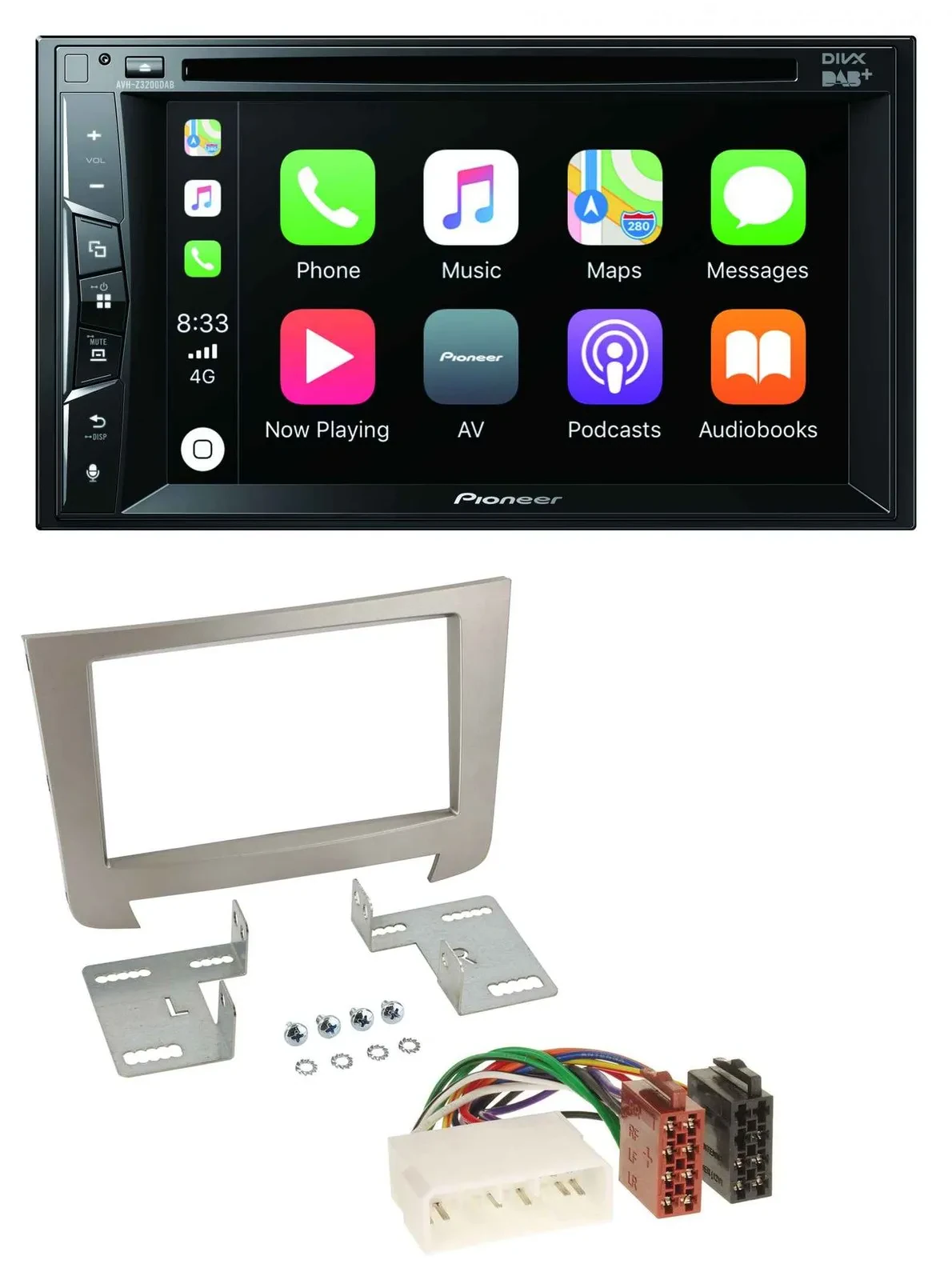Pioneer MP3 USB DVD Bluetooth DAB 2DIN Autoradio für SSangYong Rexton ab 2013
