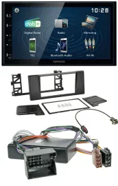 Kenwood 2DIN Bluetooth MP3 USB DAB Autoradio für BMW 5er E39 X5 E53 Aktivsystem