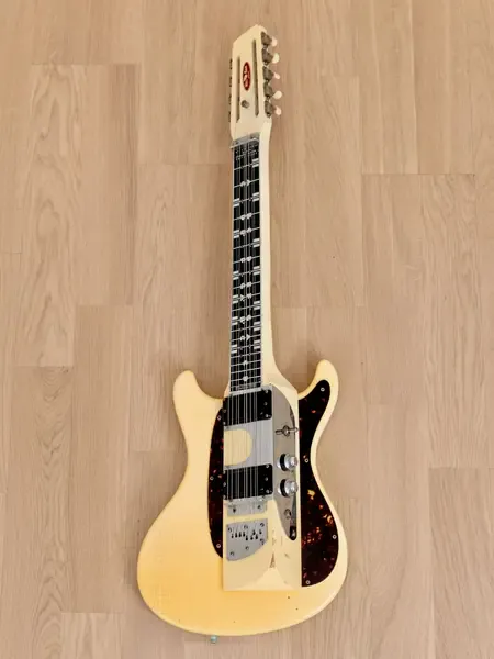 Электрогитара Mosrite Melobar Walt Smith Lap Steel White w/case USA 1967