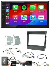 Kenwood Lenkrad USB DAB 2DIN Bluetooth Autoradio für Porsche Panamera MOST-Sound