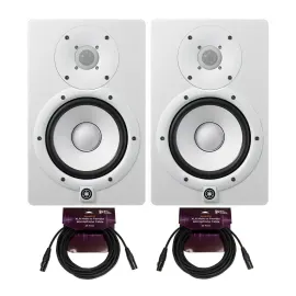 YAMAHA HS7W 6.5 Inch Powered Studio Monitor with Microphone Cable