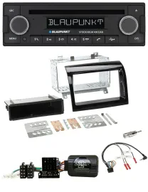 Автомагнитола Blaupunkt для Fiat Ducato 2012–2015 Bluetooth DAB CD USB черный глянец