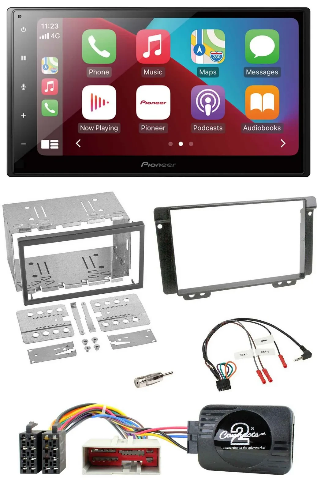 Автомагнитола для Land Rover Freelander 2004- Pioneer 2DIN, Bluetooth, DAB, USB