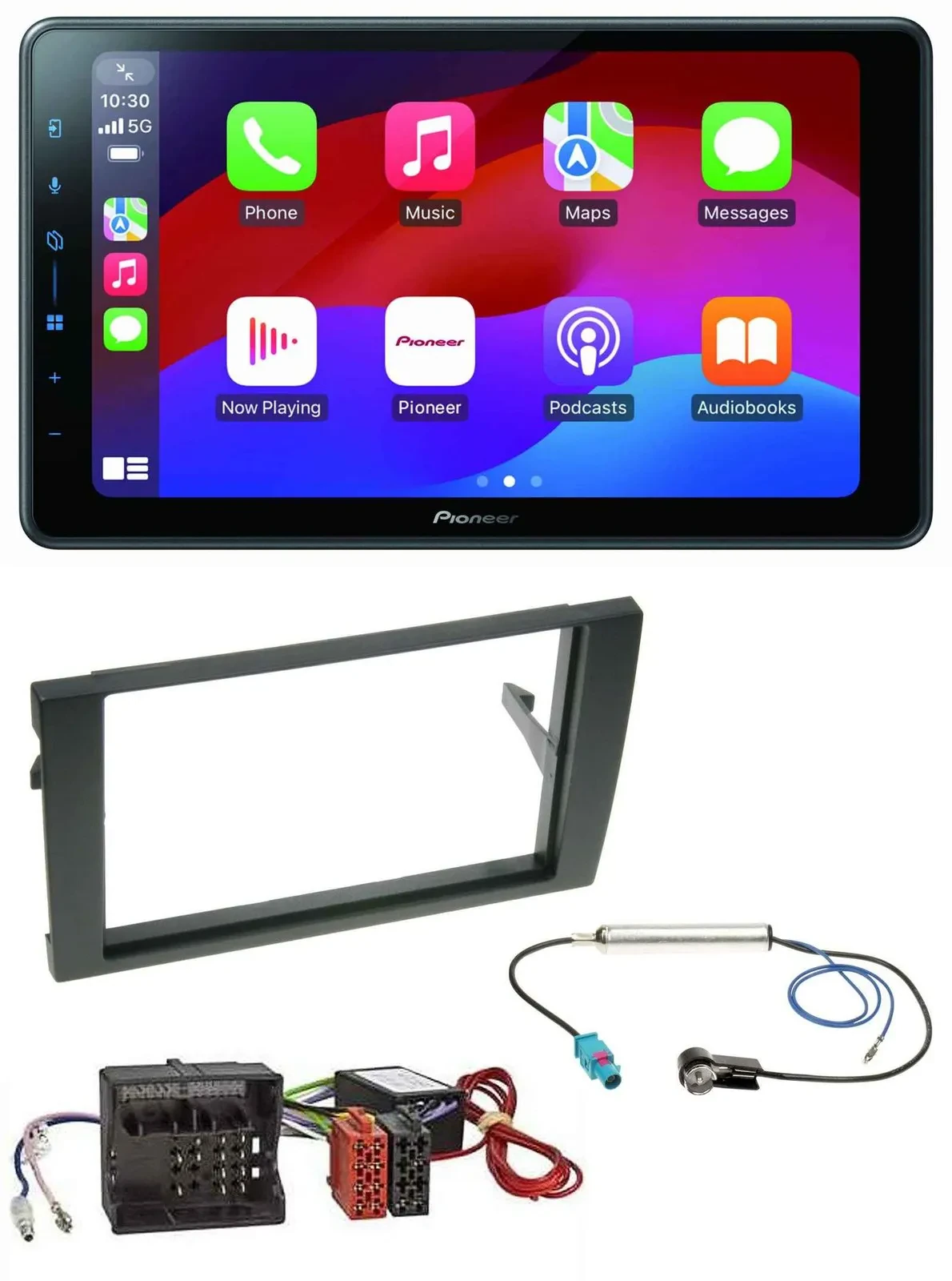 Pioneer Bluetooth 2DIN USB MP3 DAB Autoradio für Audi A4 B7 04-08 Aktivsystem MO