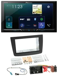 Pioneer MP3 Bluetooth USB 2DIN DAB Autoradio für Alfa Romeo Mito 955 ab 14 schwa