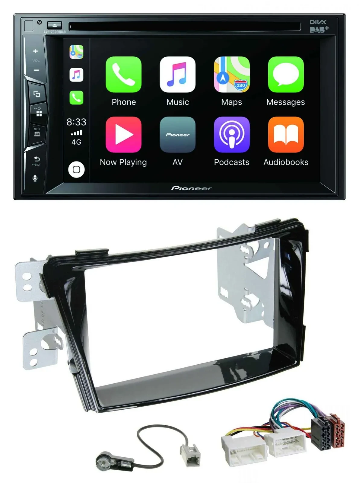 Автомагнитола Pioneer 2-DIN MP3 USB DVD Bluetooth DAB для Hyundai i40 (VF, с 2011)