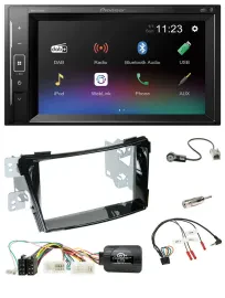 Pioneer DAB Lenkrad 2DIN Bluetooth USB Autoradio für Hyundai i40 ab 2011 VF Klav