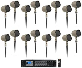 Рупорная акустика JBL GSF3-TN Tan с усилителем (16 штук)